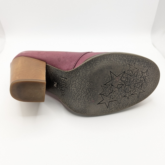 Latigo Purple Leather Lace Up Booties - Picture 4 of 8